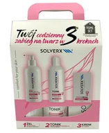 Zestawy kosmetyków damskich - Solverx Home Set Sensitive żel+tonik+krem zestaw - miniaturka - grafika 1