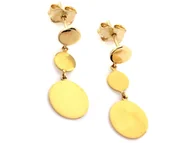 Kolczyki - Długie złote kolczyki 333 z wiszącymi łańcuszkami - miniaturka - grafika 1