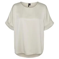 Bluzki damskie - VERO MODA Bluzka damska, Kamie? Pumeksowy, XXL - miniaturka - grafika 1