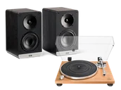 Zestawy stereo - Audio-Technica AT-LPW30TK (drewno) + Connex (czarny) - miniaturka - grafika 1