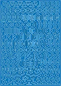 Zestawy piśmiennicze - Litery Samoprzylepne 2Cm Niebieskie Mat Arkusz 225 Znaków - miniaturka - grafika 1