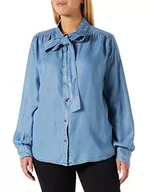 Koszule damskie - Pinko Damska koszula Gnaulio Pj893 Le, F15_jasnoniebieski-denim wyblakły, 6 - miniaturka - grafika 1