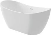 Wanny - Deante Wanna akrylowa wolnostojąca owalna - 160 cm Arnika biały KDA_016V - miniaturka - grafika 1