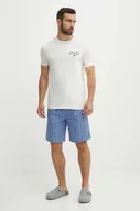 Piżamy męskie - Tommy Hilfiger piżama męska wzorzysta UM0UM03171 - miniaturka - grafika 1