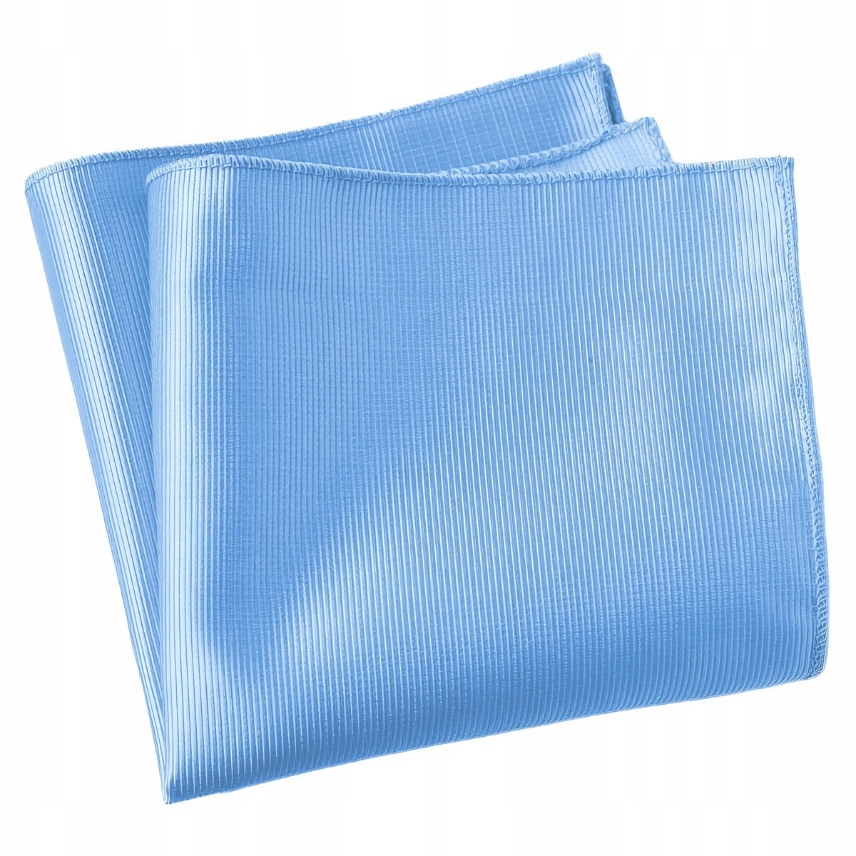 Poszetka męska w prążki - błękitna