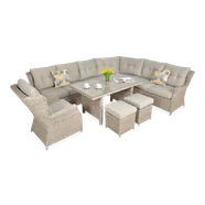 Zestaw Mebli Ogrodowych Wypoczynkowych Technorattan TRIVENTO Narożnik Taras