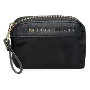 Pepe Jeans Morgan Portfel Czarny 11,5x8,5x1,5 cm Poliester i PU by Joumma Bags, czarny, Talla única, portmonetka - Portfele - miniaturka - grafika 1