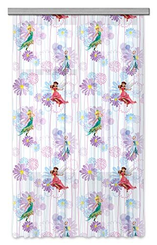 AG Design Disney Fairies wróżki do pokoju dziecięcego, zasłona, tkanina, wielokolorowa, 0,1 x 140 x 245 cm