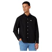 Koszule męskie - Wrangler Męska koszula 1 PKT, czarna, XL, czarny, XL - miniaturka - grafika 1