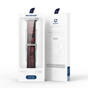 Dux Ducis Strap (Outdoor  Version) pasek Apple Watch Ultra, SE, 8, 7, 6, 5, 4, 3, 2, 1 (49, 45, 44, 42  mm) nylonowa opaska bransoleta czarno-czerwony - Akcesoria do smartwatchy - miniaturka - grafika 5