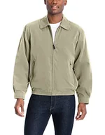 Kurtki męskie - LONDON FOG Męska kurtka z zamkiem błyskawicznym z przodu Light Mesh Lined Golf Jacket bawełna, lekka kurtka - miniaturka - grafika 1
