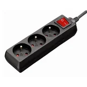 Listwy zasilające - Listwa zasilająca HAMA Standard 3gn, 3m Czarny P2223744 - miniaturka - grafika 1