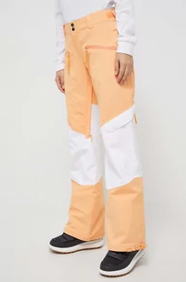 Roxy spodnie Woodrose x Chloe Kim kolor pomarańczowy - Spodnie sportowe damskie - miniaturka - grafika 1
