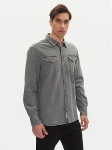 Mustang Koszula jeansowa Duver 1016240 Szary Regular Fit - Koszule męskie - miniaturka - grafika 1