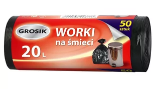 Grosik worki na odpady HD 20L/50szt. - Worki na śmieci - miniaturka - grafika 1