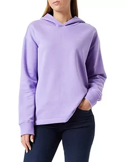 Bluzy damskie - BOSS Bluza damska, jaskrawy fioletowy (Bright purple), L - grafika 1