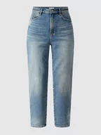Spodnie damskie - Jeansy o luźnym kroju z dodatkiem konopi - miniaturka - grafika 1