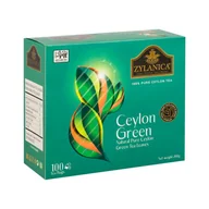 Herbata - Herbata Zielona EKSPRESOWA ZYLANICA NEW DESIGN CEYLON GREEN 100 torebek - miniaturka - grafika 1