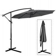 Parasole ogrodowe - PARASOL OGRODOWY DUŻY SOLIDNY SKŁADANY 3 M Z WYSIĘGNIKIEM REGULACJA XXXL - miniaturka - grafika 1