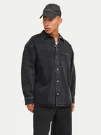 Koszule męskie - Jack&Jones Koszula jeansowa Santorini 12250602 Czarny Relaxed Fit - miniaturka - grafika 1