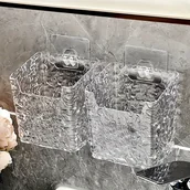 Inne - Ścienny Organizer Łazienkowy na Ręczniki do Twarzy - Lekki, Bez Zasilania, Wolnostojący - miniaturka - grafika 1