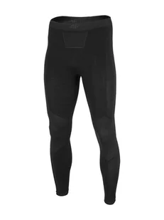 4F Legginsy funkcyjne w kolorze czarnym - Spodnie sportowe męskie - miniaturka - grafika 1
