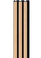 Panele ścienne i boazeria - Panel lamelowy Linerio M-line natur black 2,65 - miniaturka - grafika 1