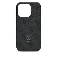 Etui na dokumenty i karty - Etui na telefon Guess iPhone 15 Pro Max PMMTLG P4349 Czarny - miniaturka - grafika 1