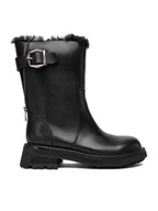 Botki damskie - Badura Botki EO-CECILIA-2521-86-1 Czarny - miniaturka - grafika 1