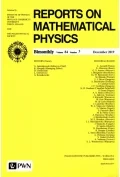 Czasopisma - reports on mathematical physics 84/3 2019 kraj - miniaturka - grafika 1