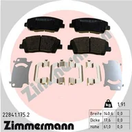 Klocki hamulcowe - Klocki hamulcowe - komplet ZIMMERMANN 22841.175.2 - miniaturka - grafika 1
