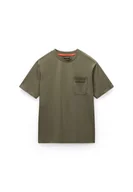 Koszulki męskie - t-shirt uomo napapijri s-fanes np0a88se g0a1 teal leaf - miniaturka - grafika 1