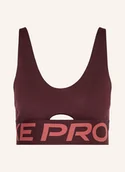 Biustonosze - Nike Biustonosz Sportowy Pro Indy Plunge rot - miniaturka - grafika 1
