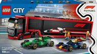 Klocki - LEGO City Formula 1 F1® Ciężarówka z bolidami RB20 i AMR24 F1® 3 szt. 60445 - miniaturka - grafika 1