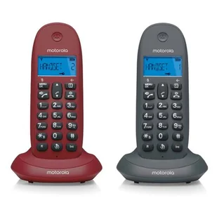 Telefon MOTOROLA C1002GW Duo DECT Szary - Telefony stacjonarne - miniaturka - grafika 1