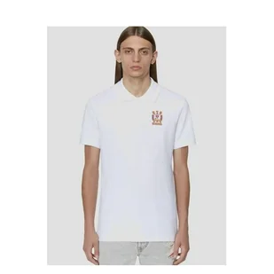 Koszulka polo męska elegancka Diesel T-SMITH-E2 A070170MXZA100 L (5US) Biała (8052105014019). Koszulki polo męskie - Koszulki męskie - miniaturka - grafika 1