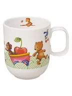 Sztućce dla dzieci - Villeroy & Boch Kubek "Hungry Bear" w kolorze białym dla dzieci - 0,34 l - miniaturka - grafika 1