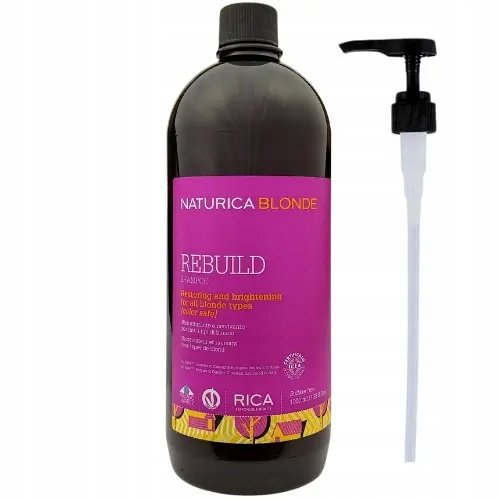 Rica Naturica Blonde Rebuild Szampon do włosów blond 1000ml Pompka