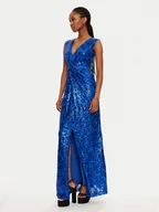 Sukienki - Rinascimento Sukienka wieczorowa CFC0121922003 Niebieski Regular Fit - miniaturka - grafika 1