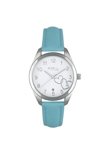Breil Damski zegarek na rękę The B z bransoletką ze stali Ice Blue, 5 Bar, rozmiar koperty: 27 x 26 mm, EW0588, niebieski (Ice Blue), Pasek