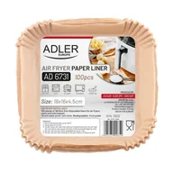 Akcesoria i części AGD - PAPIEROWY WKŁAD DO FRYTKOWNICY AIRFRYER 16cm ADLER AD6731 - miniaturka - grafika 1