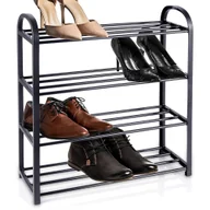 Półki do kuchni - REGAŁ METALOWY PÓŁKA NA BUTY 4 POZIOMY 569732 - miniaturka - grafika 1