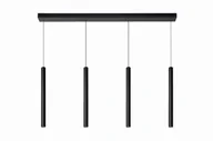Lampy sufitowe - Lucide LORENZ Czarna LED ściemnialna 4x4W 3000K Lampa wisząca 74403/04/30 - miniaturka - grafika 1