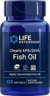 Olej Rybi Omega3 Clearly EPA/DHA Fish Oil 120 szt. Life Extension 1036548446 - Suplementy naturalne - miniaturka - grafika 1