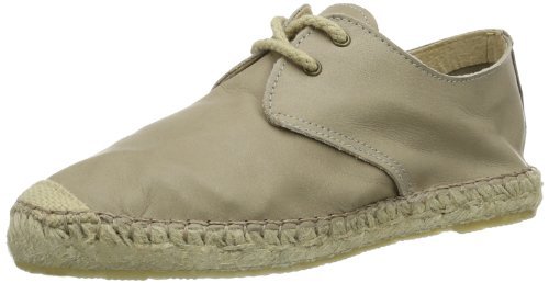 PIECES KAY LEATHER ESPADRILLOS LT. SAND 17054282 damskie espadryle półbuty, beżowy - beżowy - 40 EU