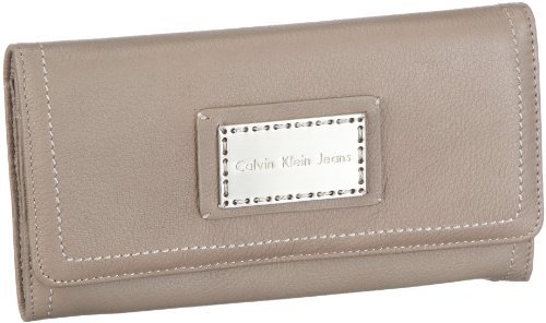 Calvin Klein Jeans Forbidden CRF105 PAU portfel damski, Szary Above Ground - 18x11 cm