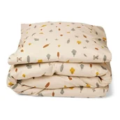 Pościel dla dzieci - Nuuroo pościel niemowlęca poszewki 100x70/45x40 cm BIO bawełna TRAIN - miniaturka - grafika 1