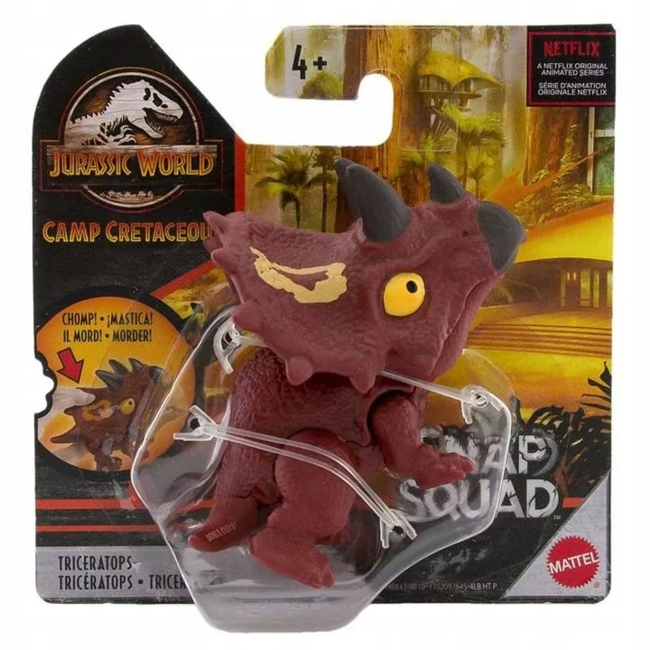 Mattel Figurka Jurassic World Snap Squad Dinozaury Triceratops