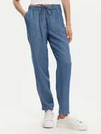 Spodnie damskie - Olsen Spodnie materiałowe 14001890 Niebieski Regular Fit - miniaturka - grafika 1