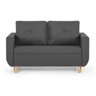 Sofy i kanapy - Sofa kanapa 2 os z funkcją spania DORO jasno szara - miniaturka - grafika 1